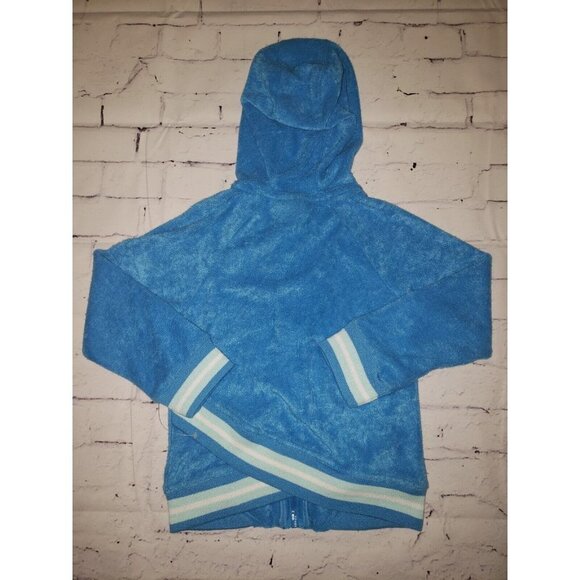 NWOT Umbro Girls Size XS 4/5 Blue Zip Up Jacket - Picture 3 of 4